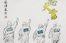 这组画面感动了上海人，书画家李福顺用画作向逆行英雄致敬