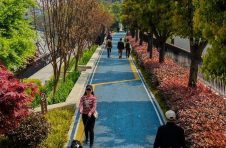 高脚凳观景驿站休憩 苏州河普陀段将开亲水步道