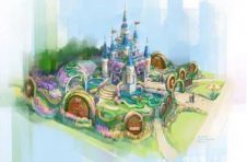 迪士尼童话城堡“绽放”花博会